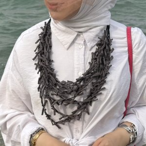 Small fabric necklace