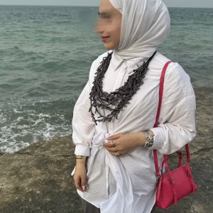 Small fabric necklace